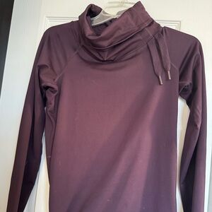 Nike Women's Long Sleeve Athletic Turtle-Neck Top - Purple